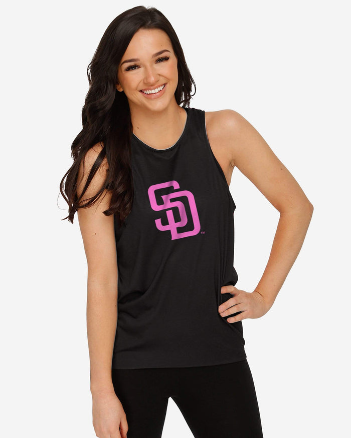 San Diego Padres Womens Highlights Tie-Breaker Sleeveless Top FOCO - FOCO.com