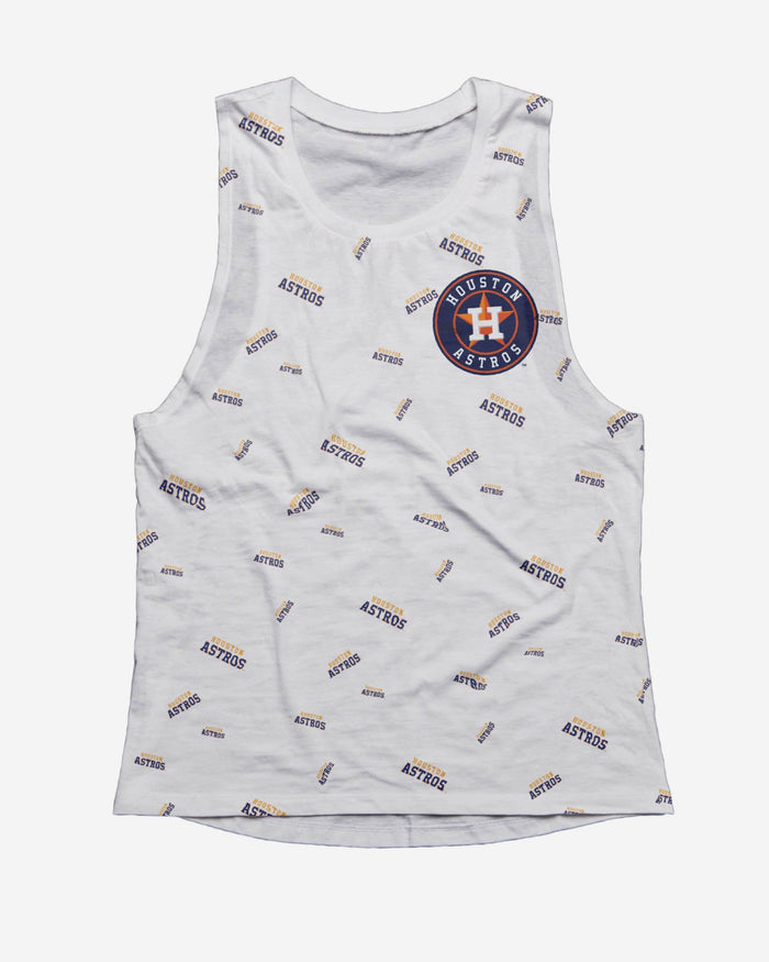 Houston Astros Womens Mini Wordmark Sleeveless Top FOCO - FOCO.com