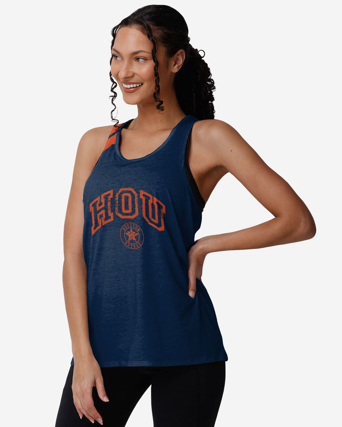 Houston Astros Womens Team Twist Sleeveless Top FOCO S - FOCO.com