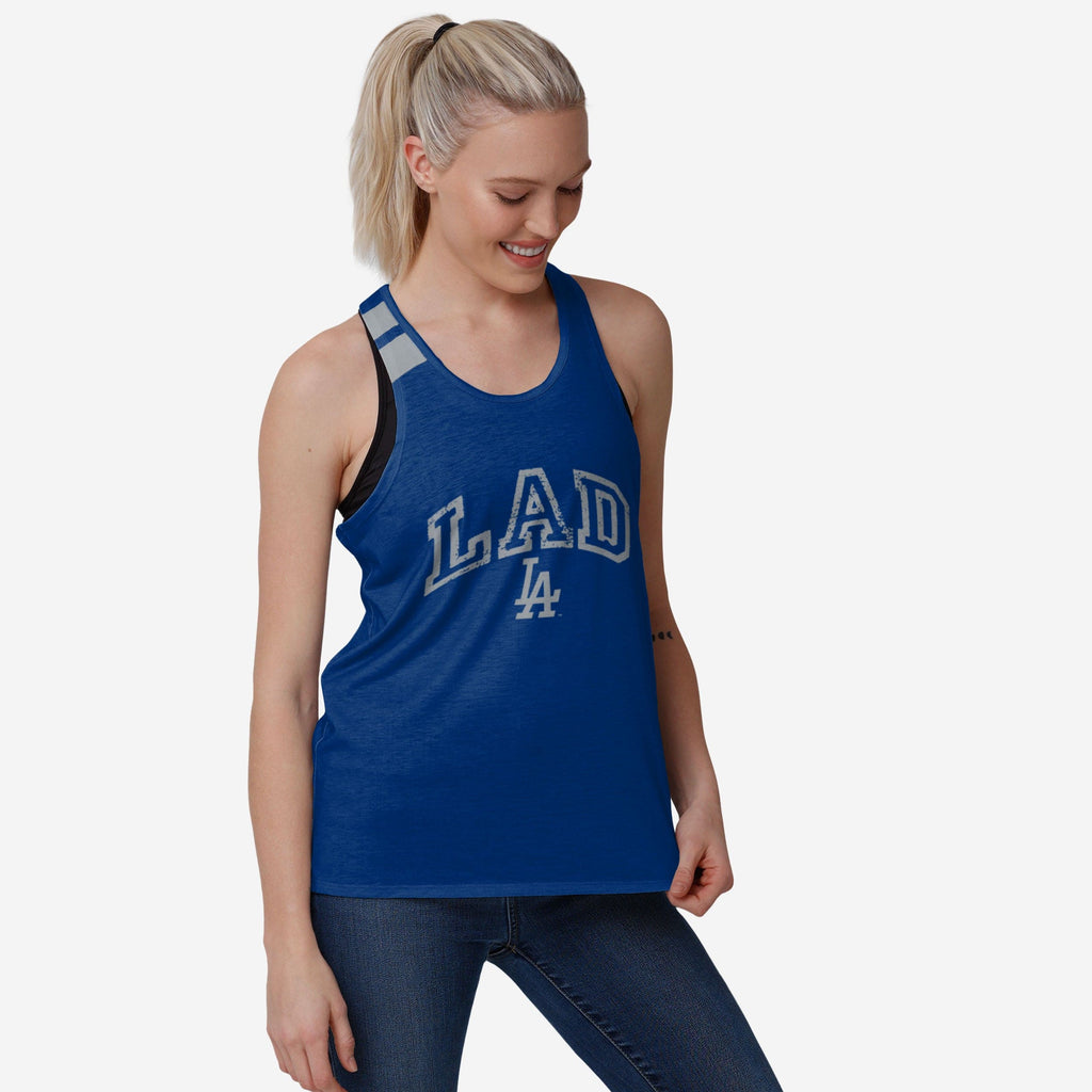 Los Angeles Dodgers Womens Team Twist Sleeveless Top FOCO S - FOCO.com