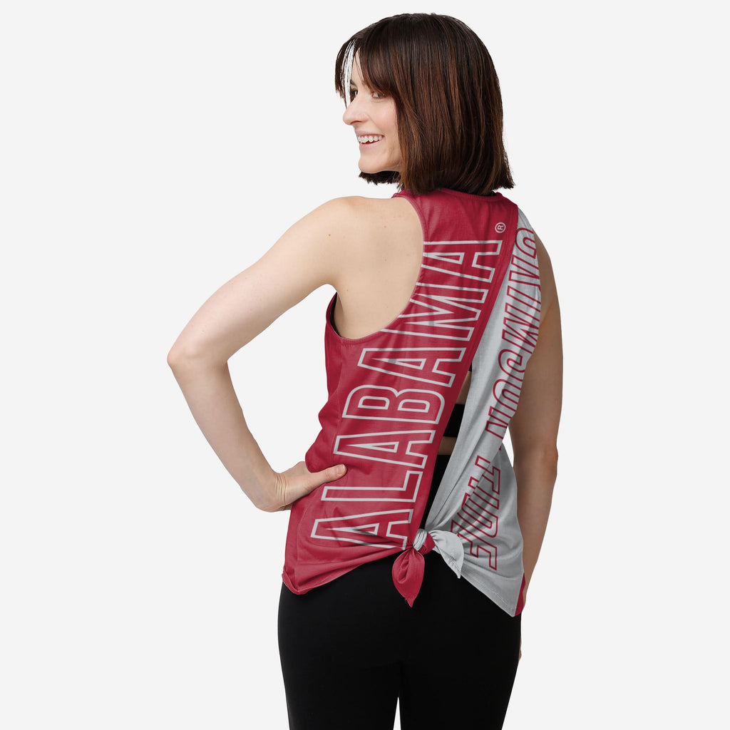 Alabama Crimson Tide Womens Tie-Breaker Sleeveless Top FOCO S - FOCO.com