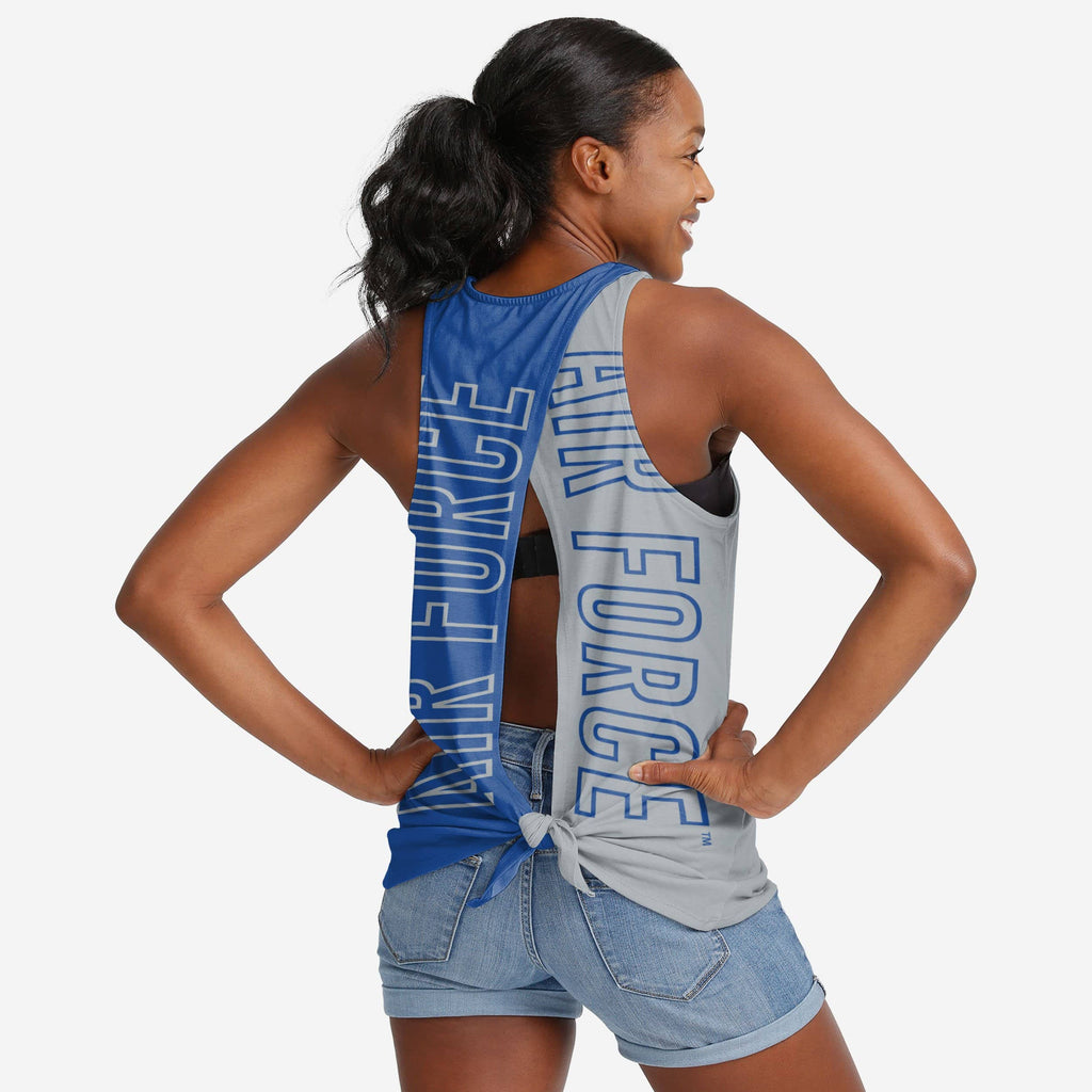 Air Force Falcons Womens Tie-Breaker Sleeveless Top FOCO S - FOCO.com