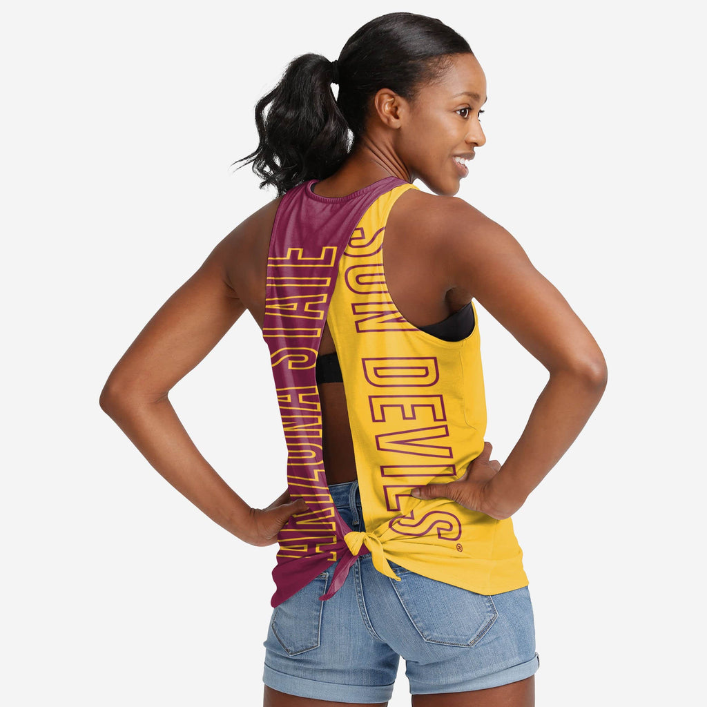 Arizona State Sun Devils Womens Tie-Breaker Sleeveless Top FOCO S - FOCO.com