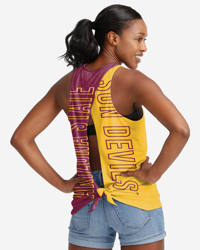 Arizona State Sun Devils Womens Tie-Breaker Sleeveless Top FOCO S - FOCO.com