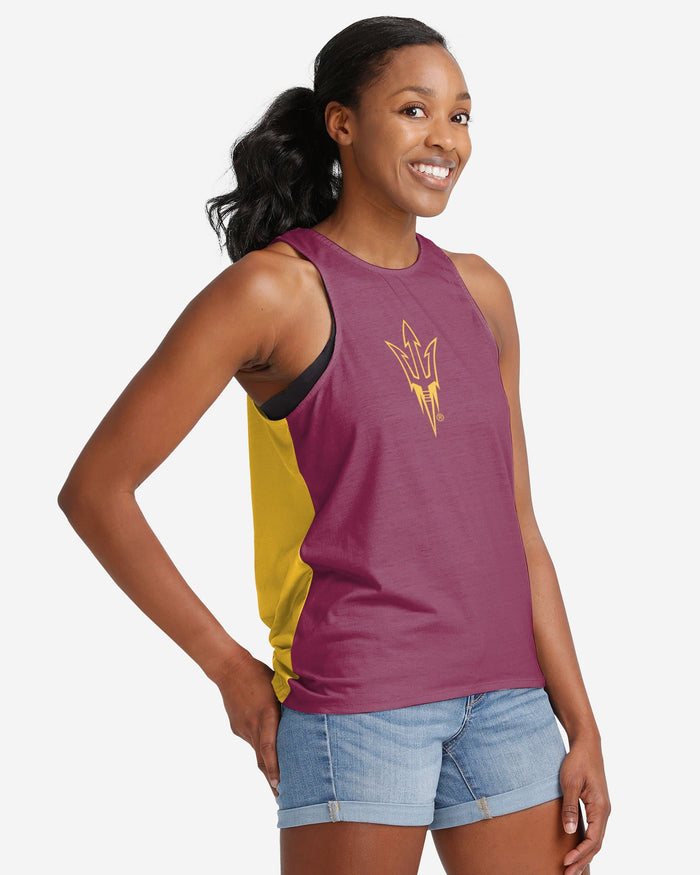 Arizona State Sun Devils Womens Tie-Breaker Sleeveless Top FOCO - FOCO.com