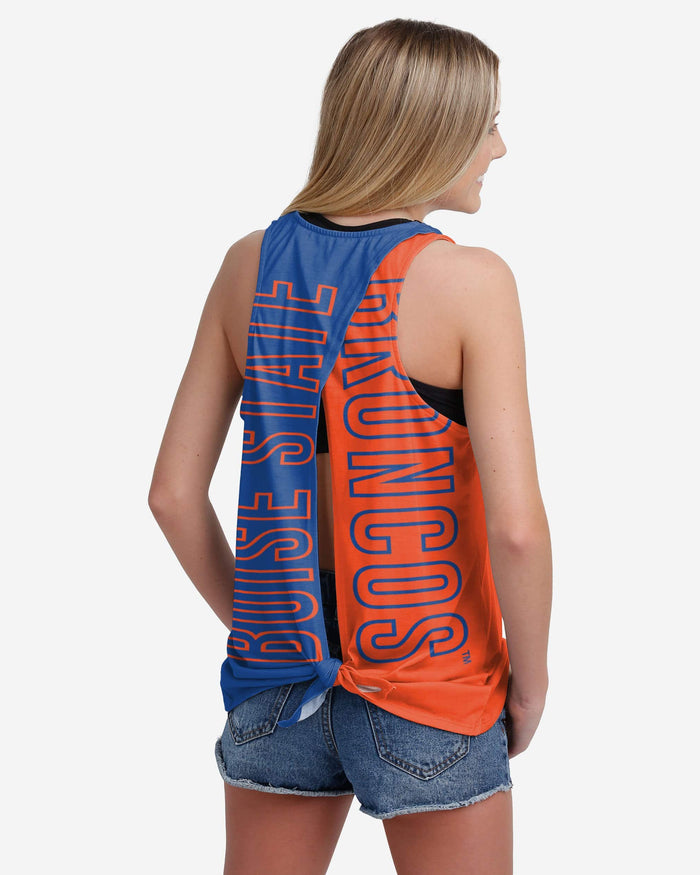 Boise State Broncos Womens Tie-Breaker Sleeveless Top FOCO S - FOCO.com