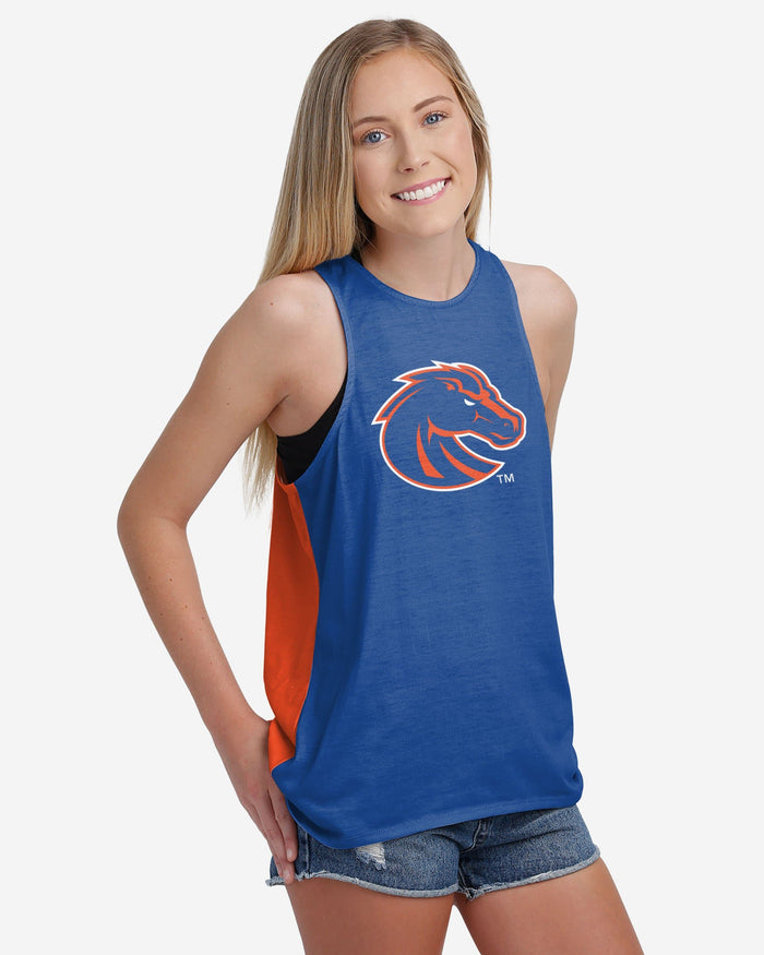 Boise State Broncos Womens Tie-Breaker Sleeveless Top FOCO - FOCO.com