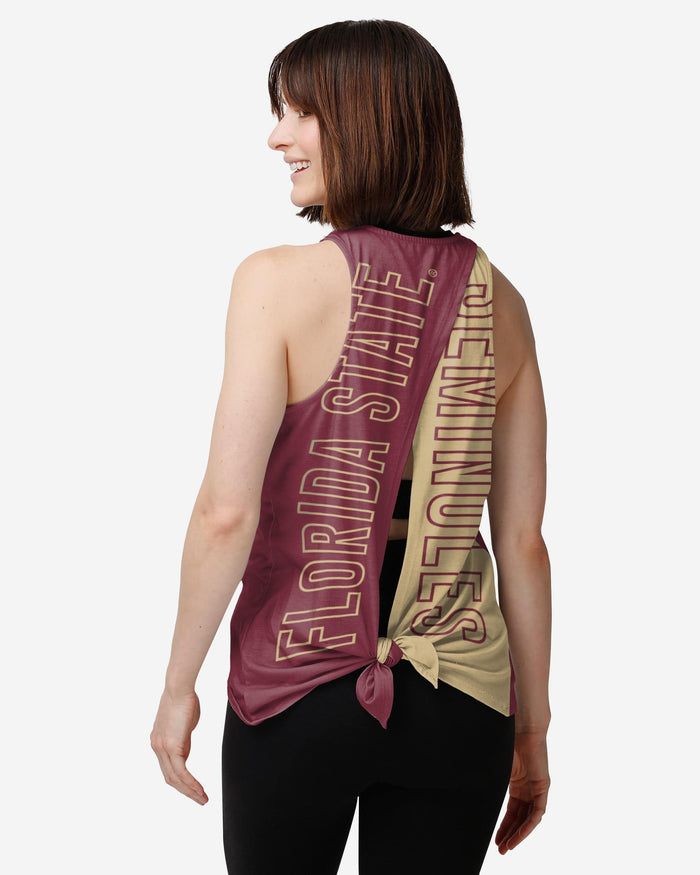 Florida State Seminoles Womens Tie-Breaker Sleeveless Top FOCO S - FOCO.com