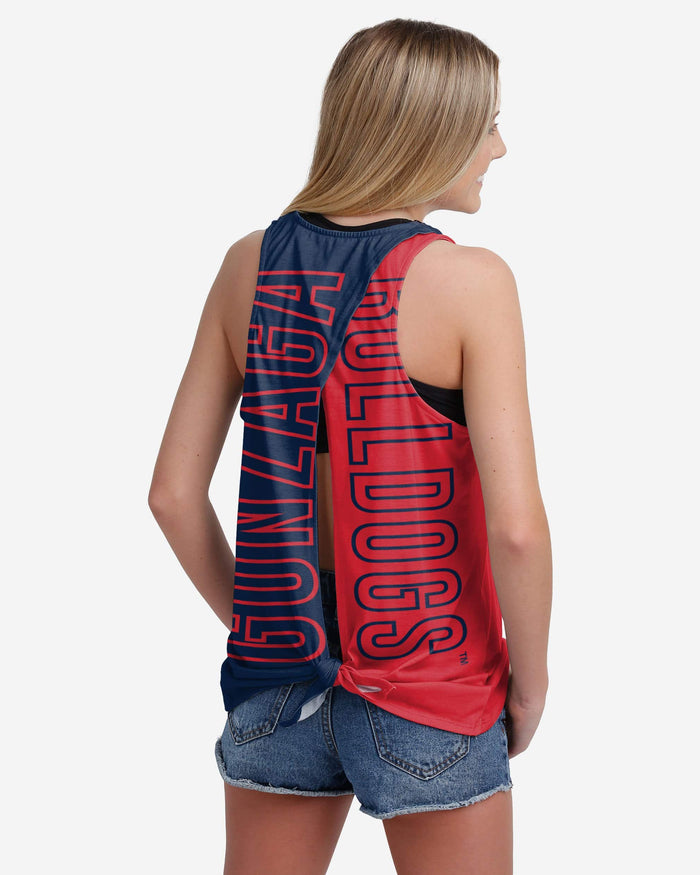 Gonzaga Bulldogs Womens Tie-Breaker Sleeveless Top FOCO S - FOCO.com