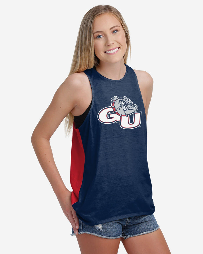 Gonzaga Bulldogs Womens Tie-Breaker Sleeveless Top FOCO - FOCO.com