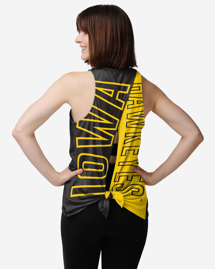 Iowa Hawkeyes Womens Tie-Breaker Sleeveless Top FOCO S - FOCO.com