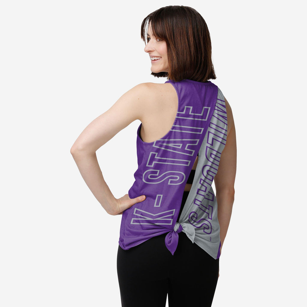 Kansas State Wildcats Womens Tie-Breaker Sleeveless Top FOCO S - FOCO.com