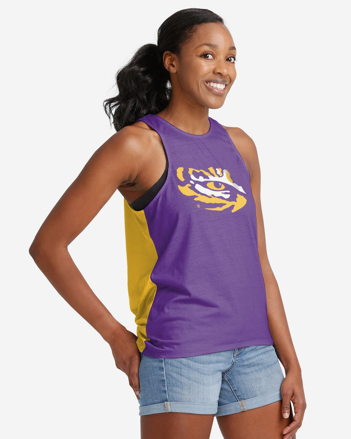LSU Tigers Womens Tie-Breaker Sleeveless Top FOCO - FOCO.com