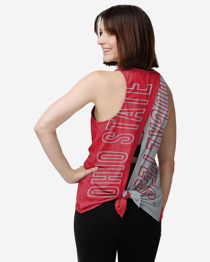 Ohio State Buckeyes Womens Tie-Breaker Sleeveless Top FOCO S - FOCO.com