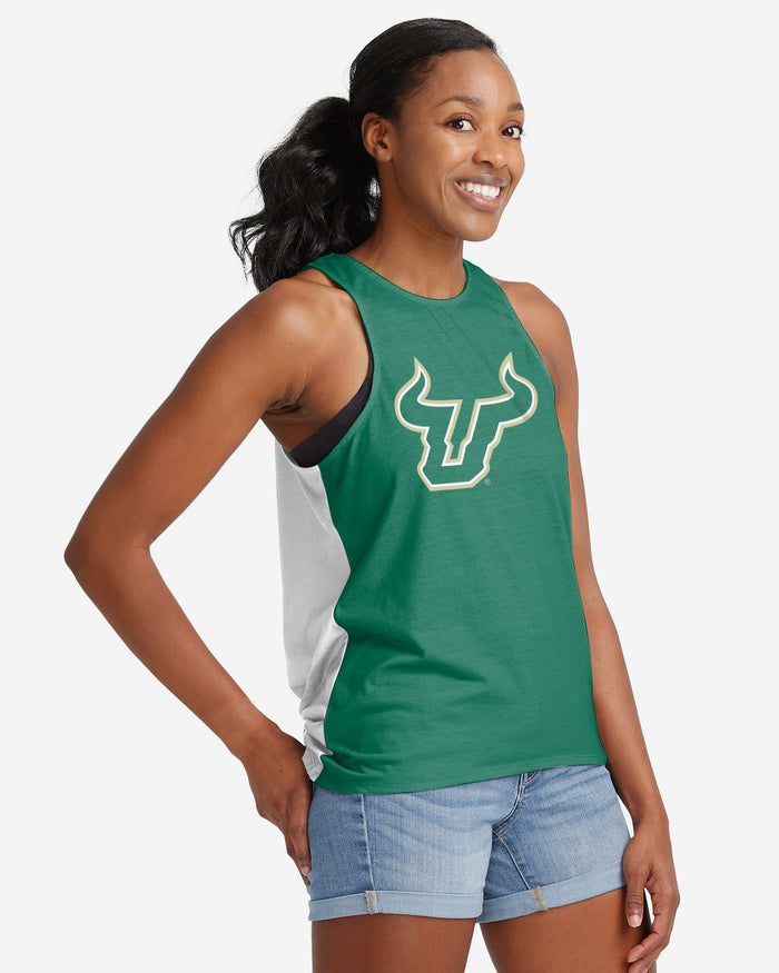 South Florida Bulls Womens Tie-Breaker Sleeveless Top FOCO - FOCO.com