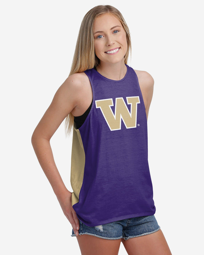 Washington Huskies Womens Tie-Breaker Sleeveless Top FOCO - FOCO.com