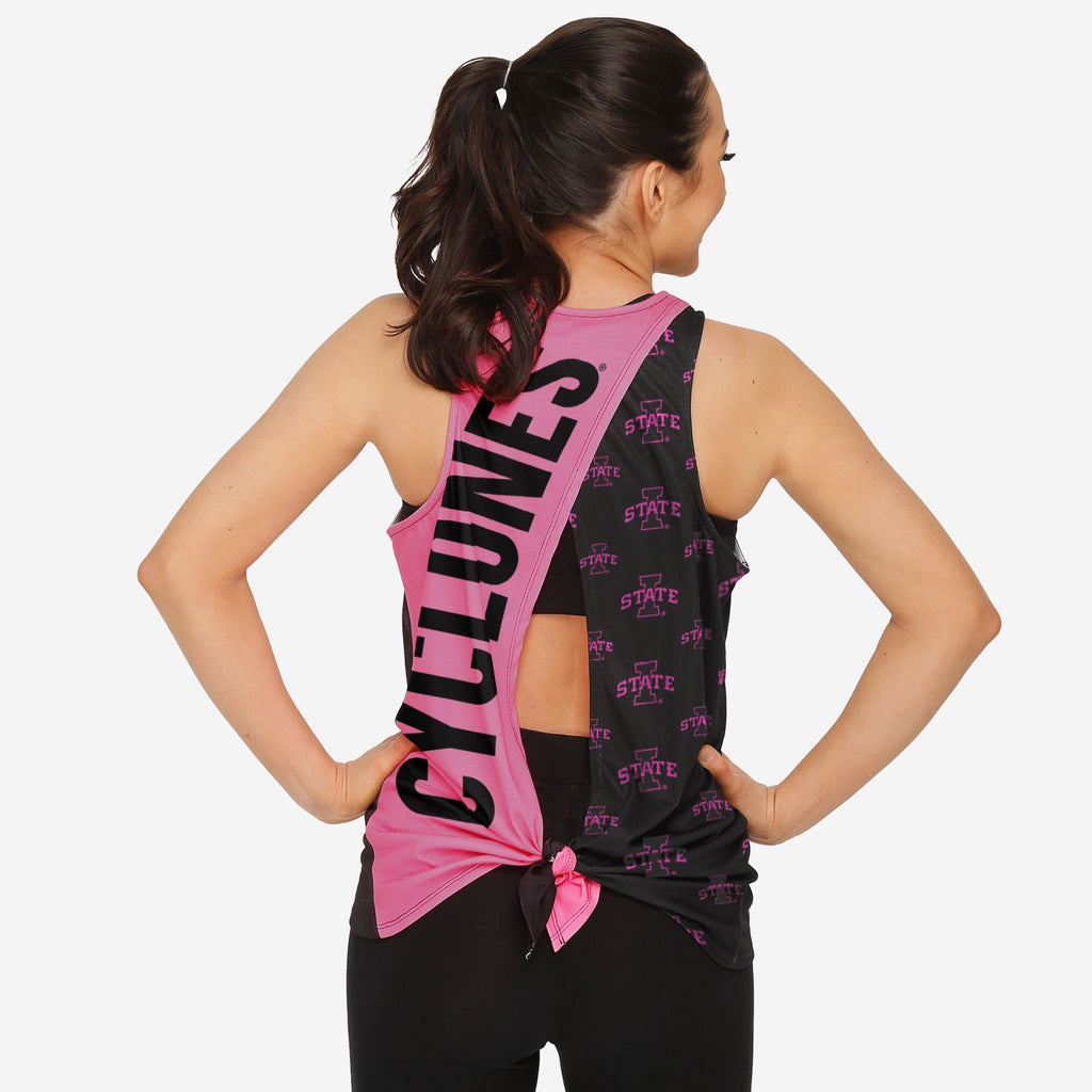 Iowa State Cyclones Womens Highlights Tie-Breaker Sleeveless Top FOCO S - FOCO.com