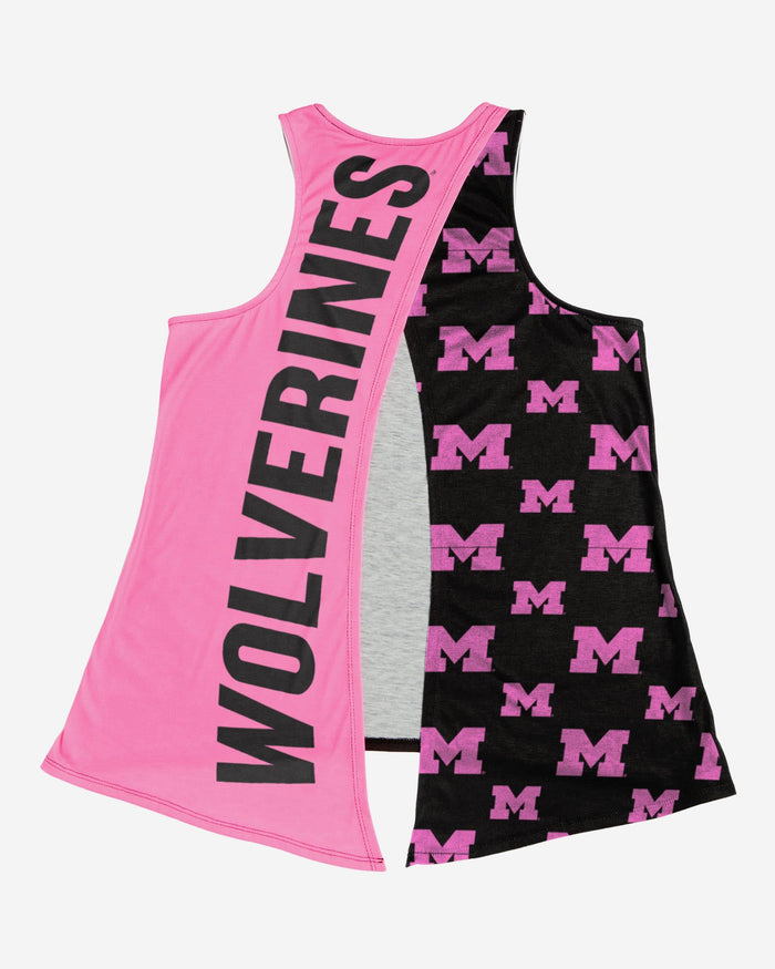 Michigan Wolverines Womens Highlights Tie-Breaker Sleeveless Top FOCO - FOCO.com