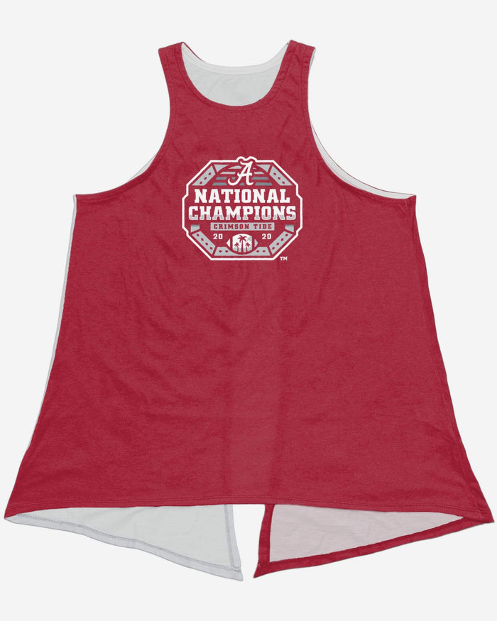 Alabama Crimson Tide 2020 Football National Champions Womens Colorblock Tie-Breaker Sleeveless Top FOCO - FOCO.com