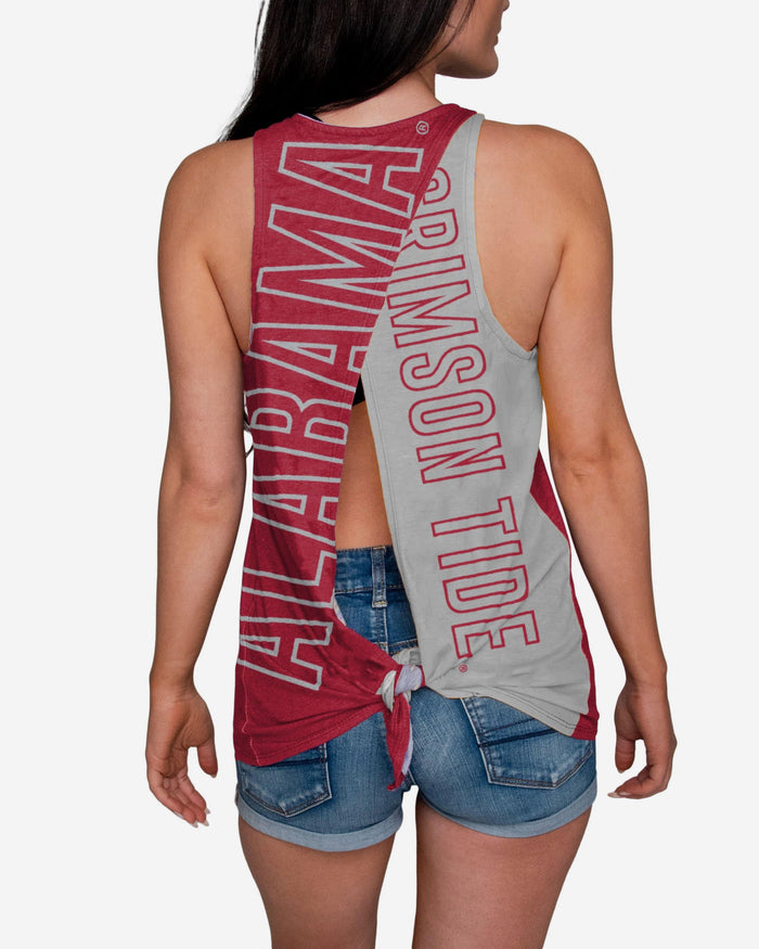 Alabama Crimson Tide 2020 Football National Champions Womens Colorblock Tie-Breaker Sleeveless Top FOCO S - FOCO.com