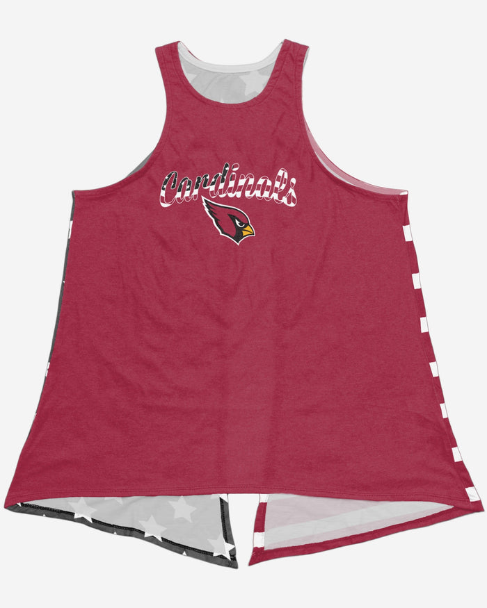 Arizona Cardinals Womens Americana Tie-Breaker Sleeveless Top FOCO - FOCO.com