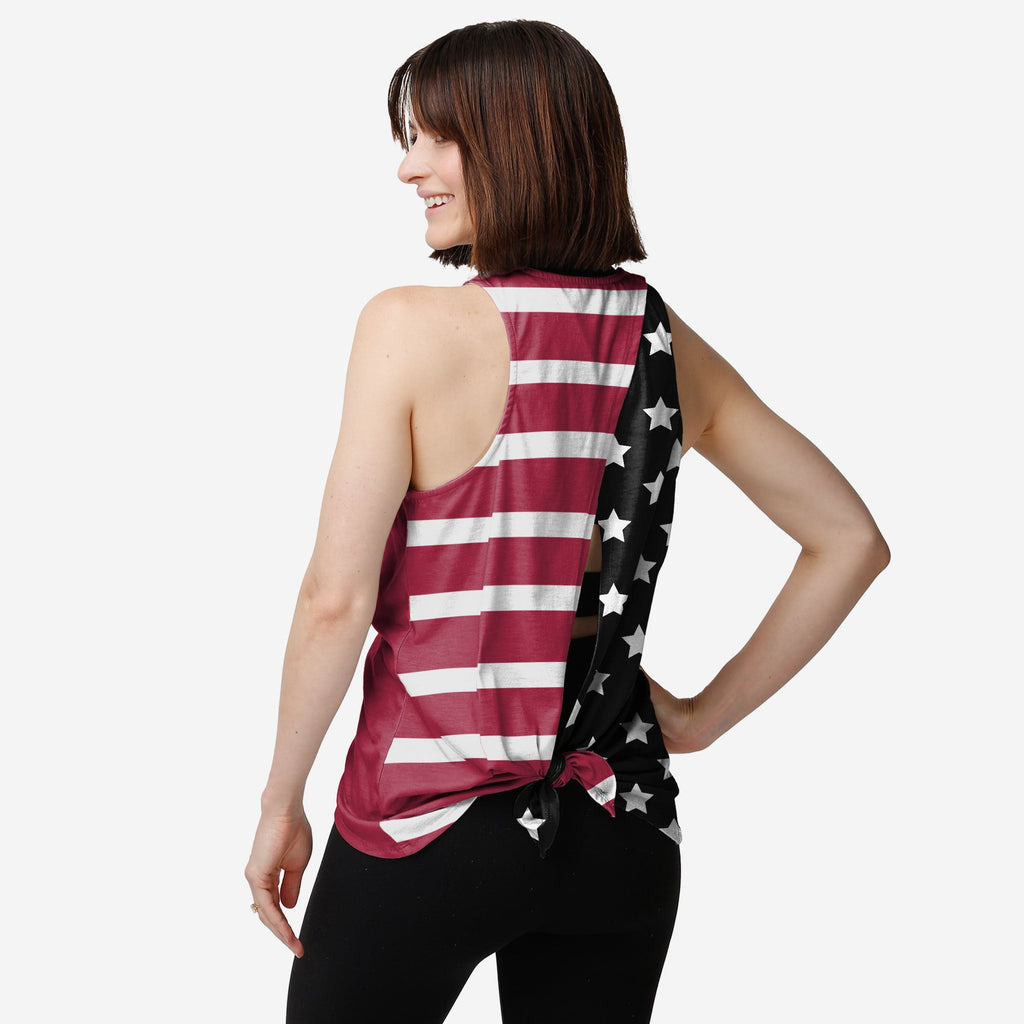 Arizona Cardinals Womens Americana Tie-Breaker Sleeveless Top FOCO S - FOCO.com