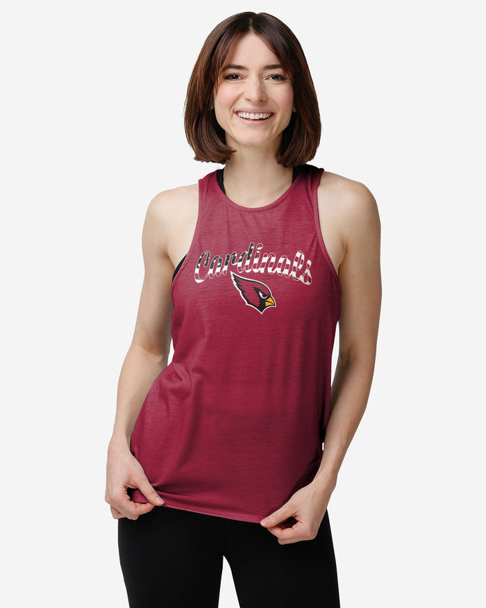 Arizona Cardinals Womens Americana Tie-Breaker Sleeveless Top FOCO - FOCO.com