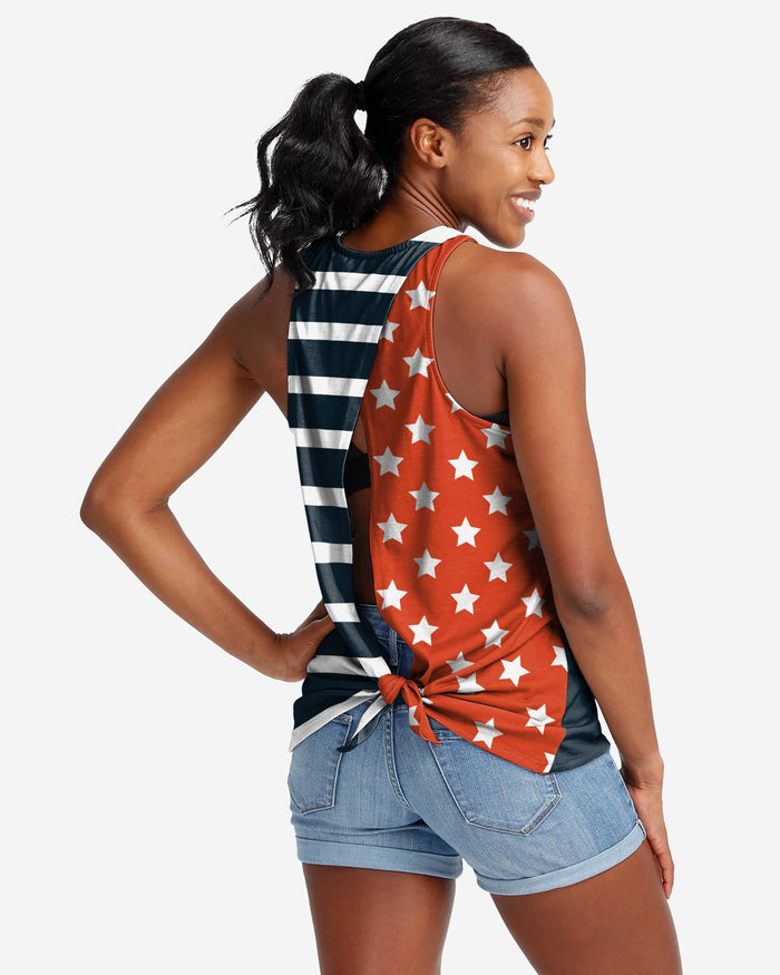 Chicago Bears Womens Americana Tie-Breaker Sleeveless Top FOCO - FOCO.com