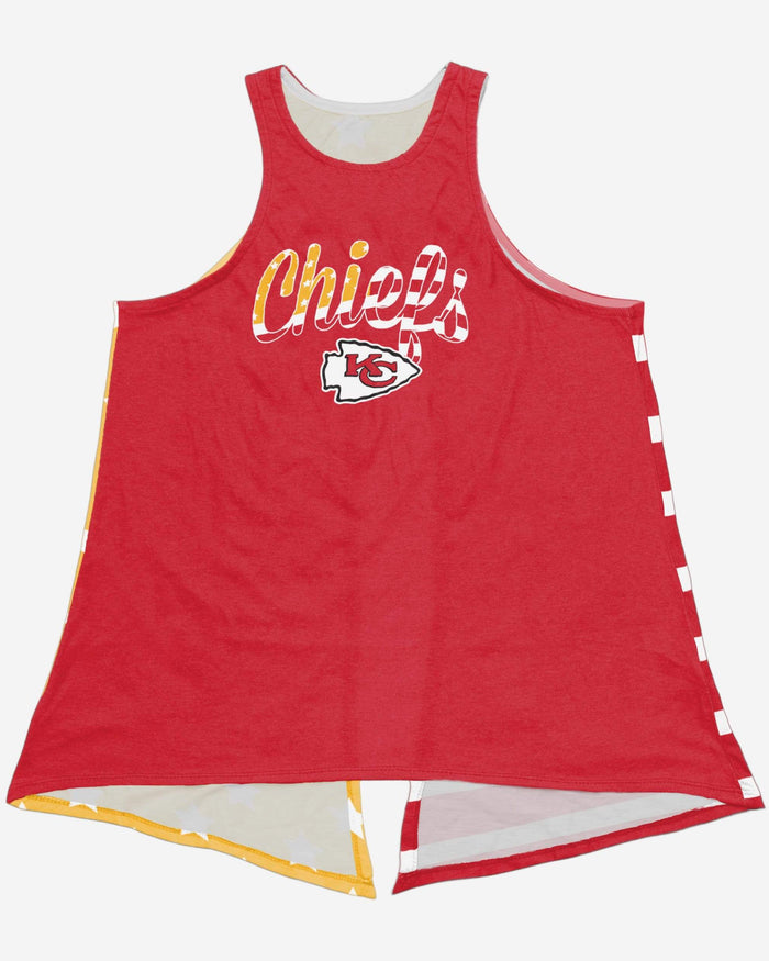 Kansas City Chiefs Womens Americana Tie-Breaker Sleeveless Top FOCO - FOCO.com