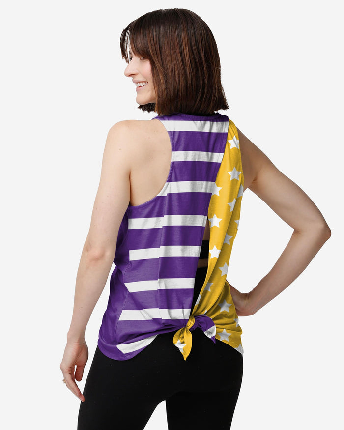 Minnesota Vikings Womens Americana Tie-Breaker Sleeveless Top FOCO - FOCO.com