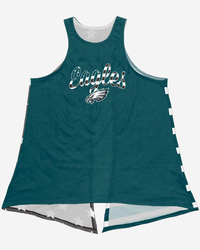 Philadelphia Eagles Womens Americana Tie-Breaker Sleeveless Top FOCO - FOCO.com