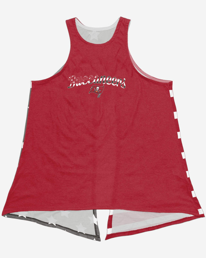 Tampa Bay Buccaneers Womens Americana Tie-Breaker Sleeveless Top FOCO - FOCO.com