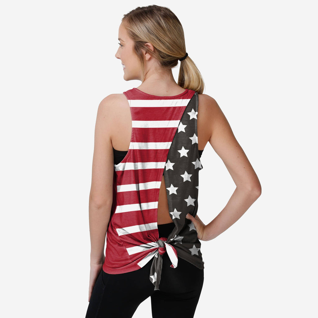 Tampa Bay Buccaneers Womens Americana Tie-Breaker Sleeveless Top FOCO S - FOCO.com