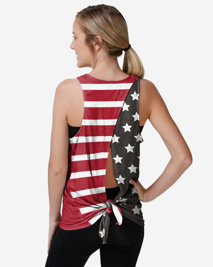 Tampa Bay Buccaneers Womens Americana Tie-Breaker Sleeveless Top FOCO S - FOCO.com