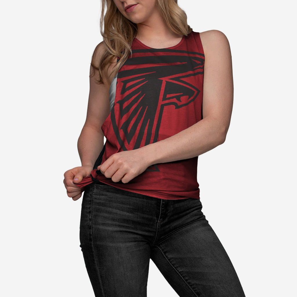 Atlanta Falcons Womens Side-Tie Sleeveless Top FOCO S - FOCO.com