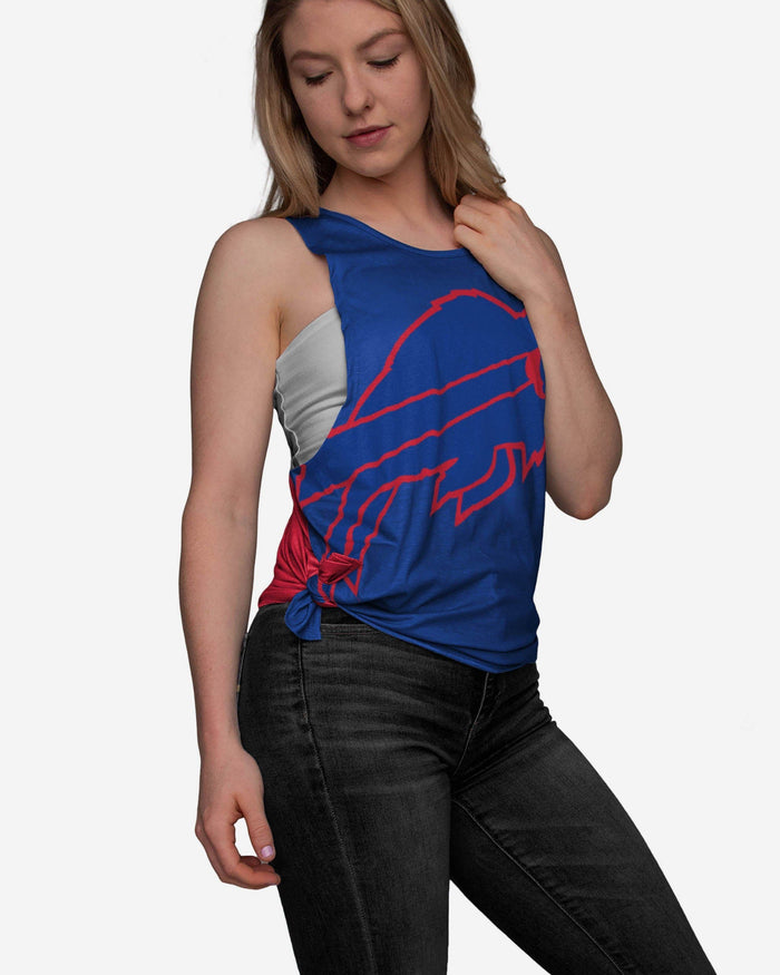 Buffalo Bills Womens Side-Tie Sleeveless Top FOCO S - FOCO.com