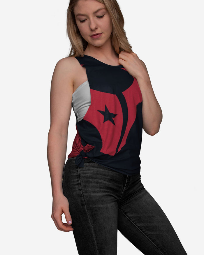 Houston Texans Womens Side-Tie Sleeveless Top FOCO S - FOCO.com