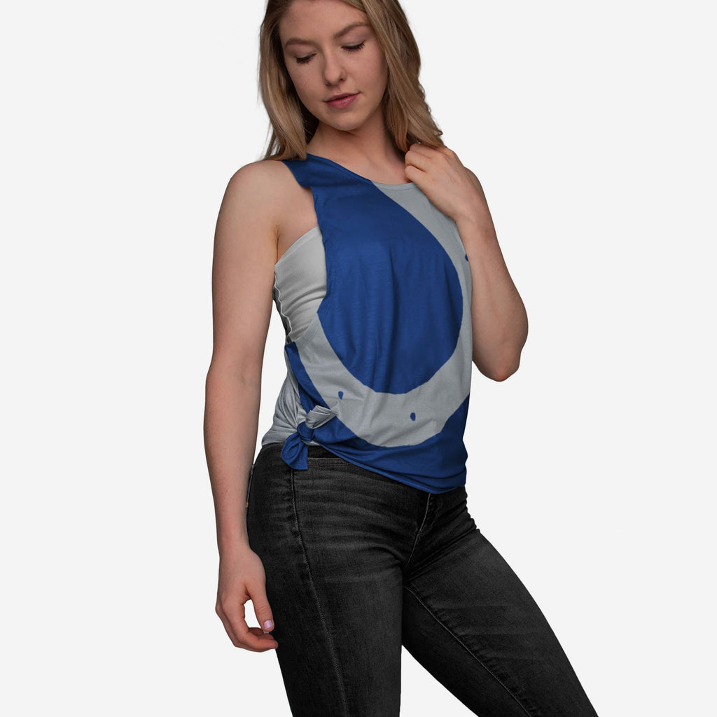 Indianapolis Colts Womens Side-Tie Sleeveless Top FOCO S - FOCO.com