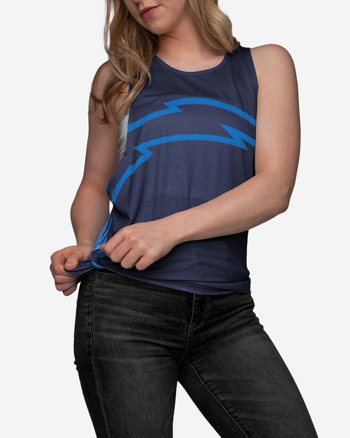 Los Angeles Chargers Womens Side-Tie Sleeveless Top FOCO - FOCO.com