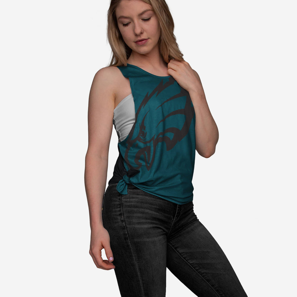 Philadelphia Eagles Womens Side-Tie Sleeveless Top FOCO S - FOCO.com