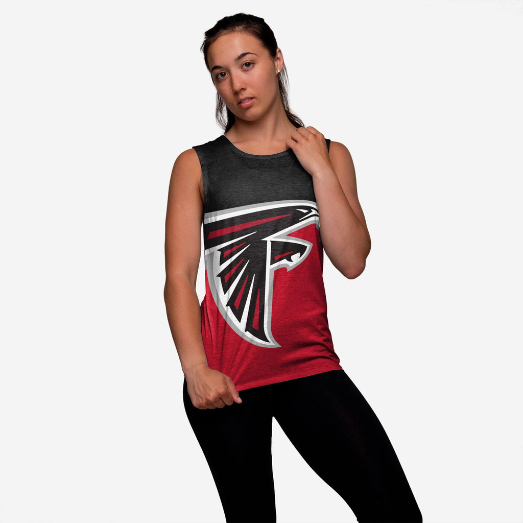 Atlanta Falcons Womens Strapped V-Back Sleeveless Top FOCO S - FOCO.com