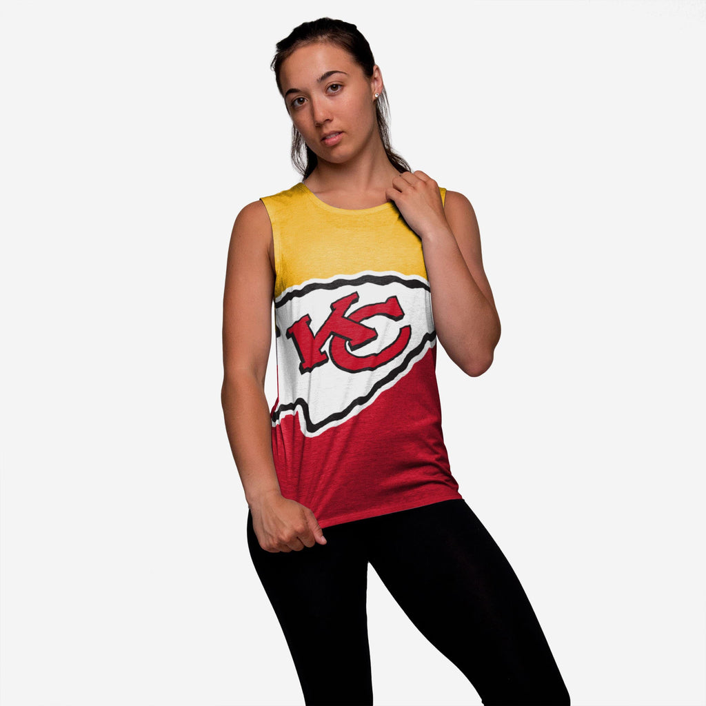 Kansas City Chiefs Womens Strapped V-Back Sleeveless Top FOCO S - FOCO.com