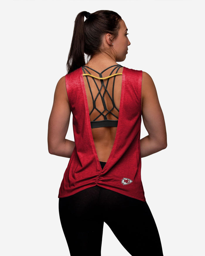 Kansas City Chiefs Womens Strapped V-Back Sleeveless Top FOCO - FOCO.com