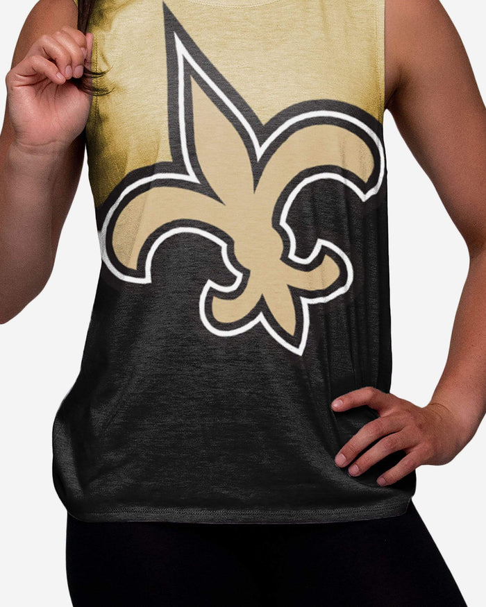 New Orleans Saints Womens Strapped V-Back Sleeveless Top FOCO - FOCO.com