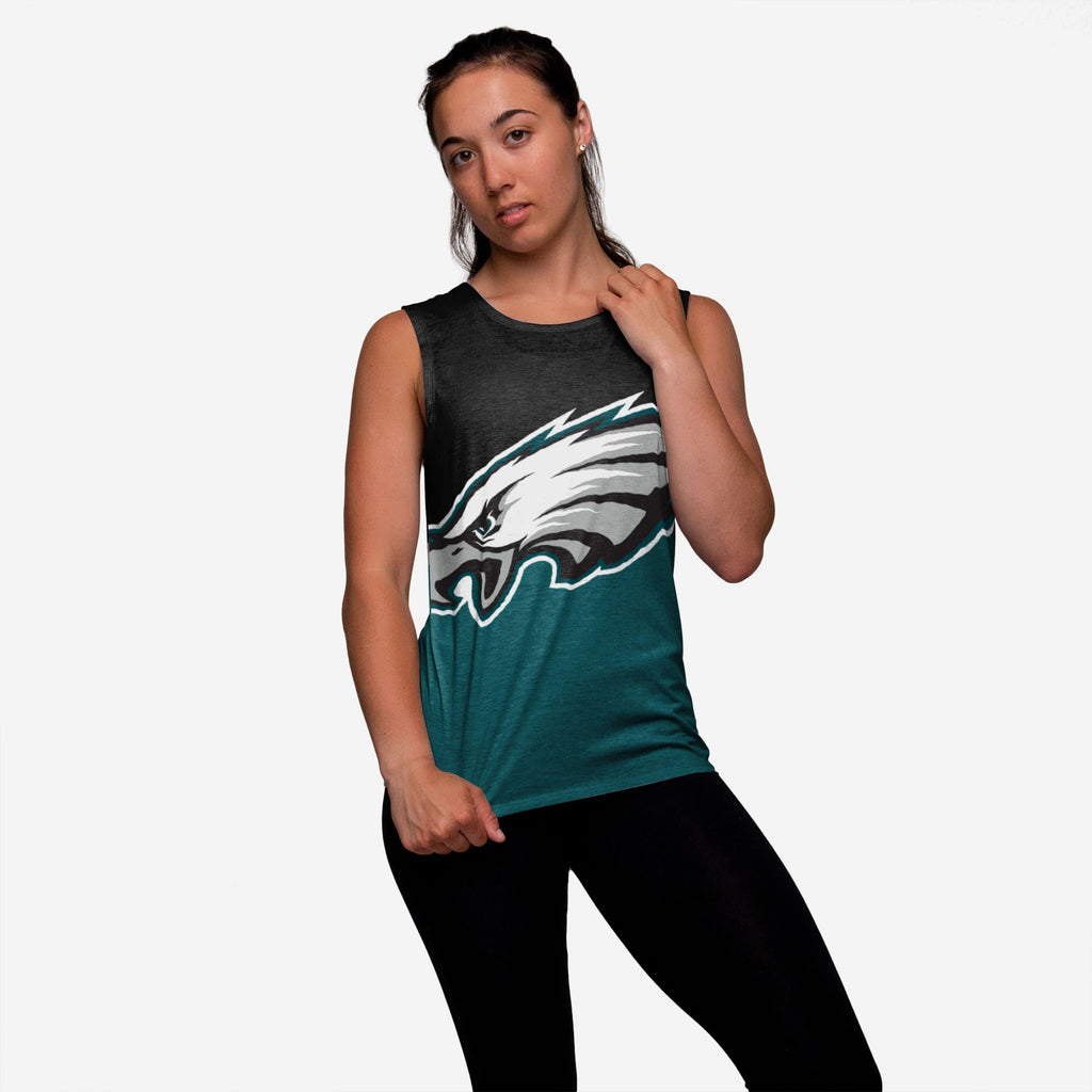 Philadelphia Eagles Womens Strapped V-Back Sleeveless Top FOCO S - FOCO.com