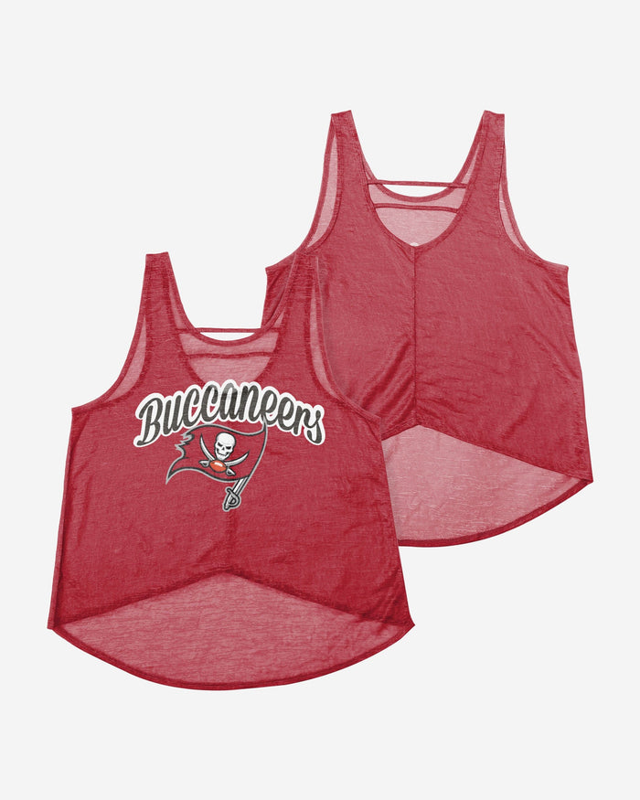 Tampa Bay Buccaneers Womens Burn Out Sleeveless Top FOCO - FOCO.com