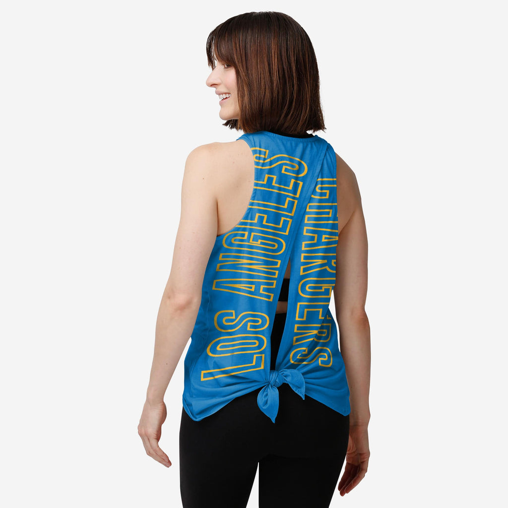 Los Angeles Chargers Womens Tie-Breaker Sleeveless Top FOCO S - FOCO.com