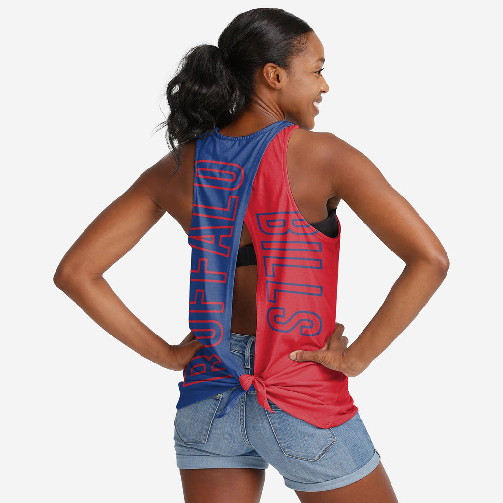 Buffalo Bills Womens Tie-Breaker Sleeveless Top FOCO S - FOCO.com