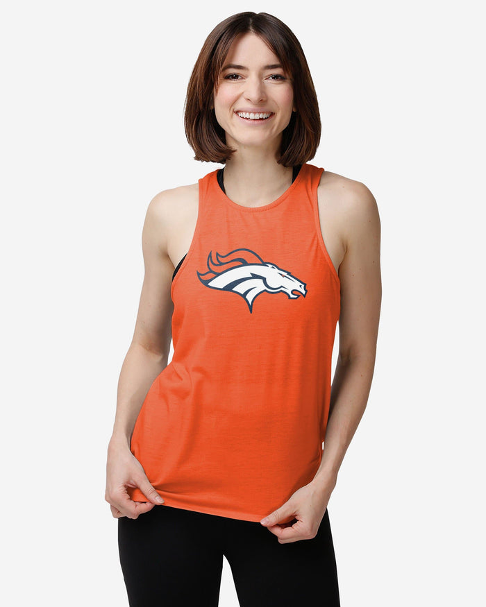 Denver Broncos Womens Tie-Breaker Sleeveless Top FOCO - FOCO.com