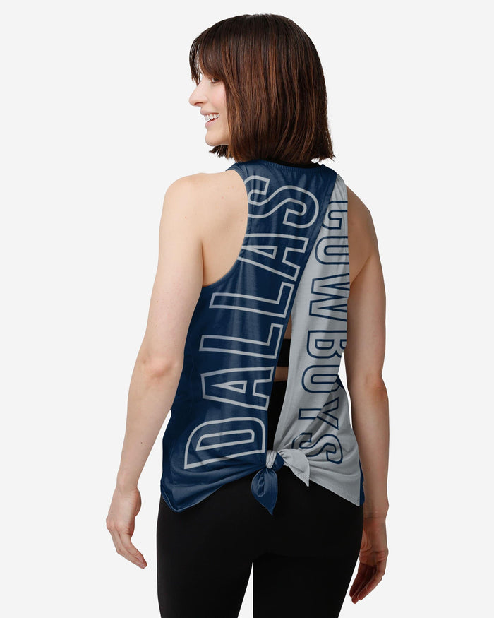 Dallas Cowboys NFL Womens Tie-Breaker Sleeveless Top FOCO S - FOCO.com